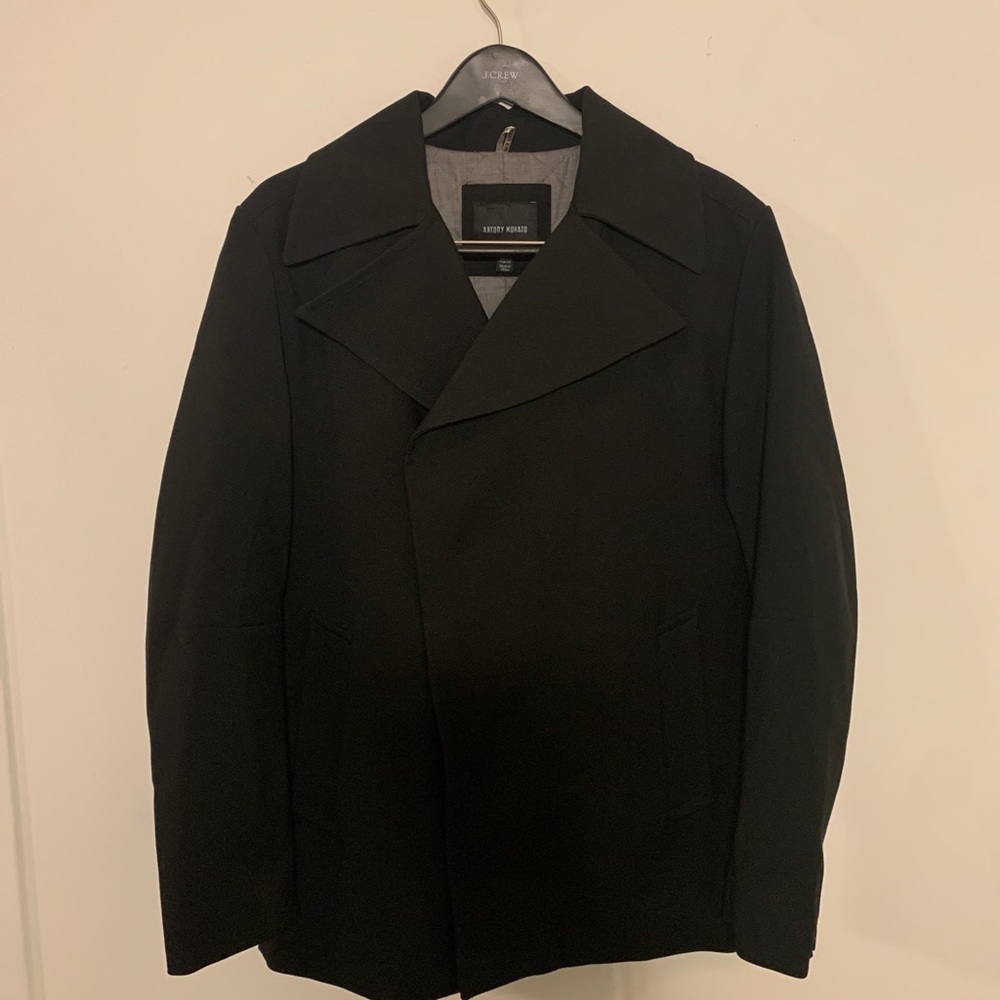 Water Resistant Stylish Asymmetrical front buttons with exaggerated collar
